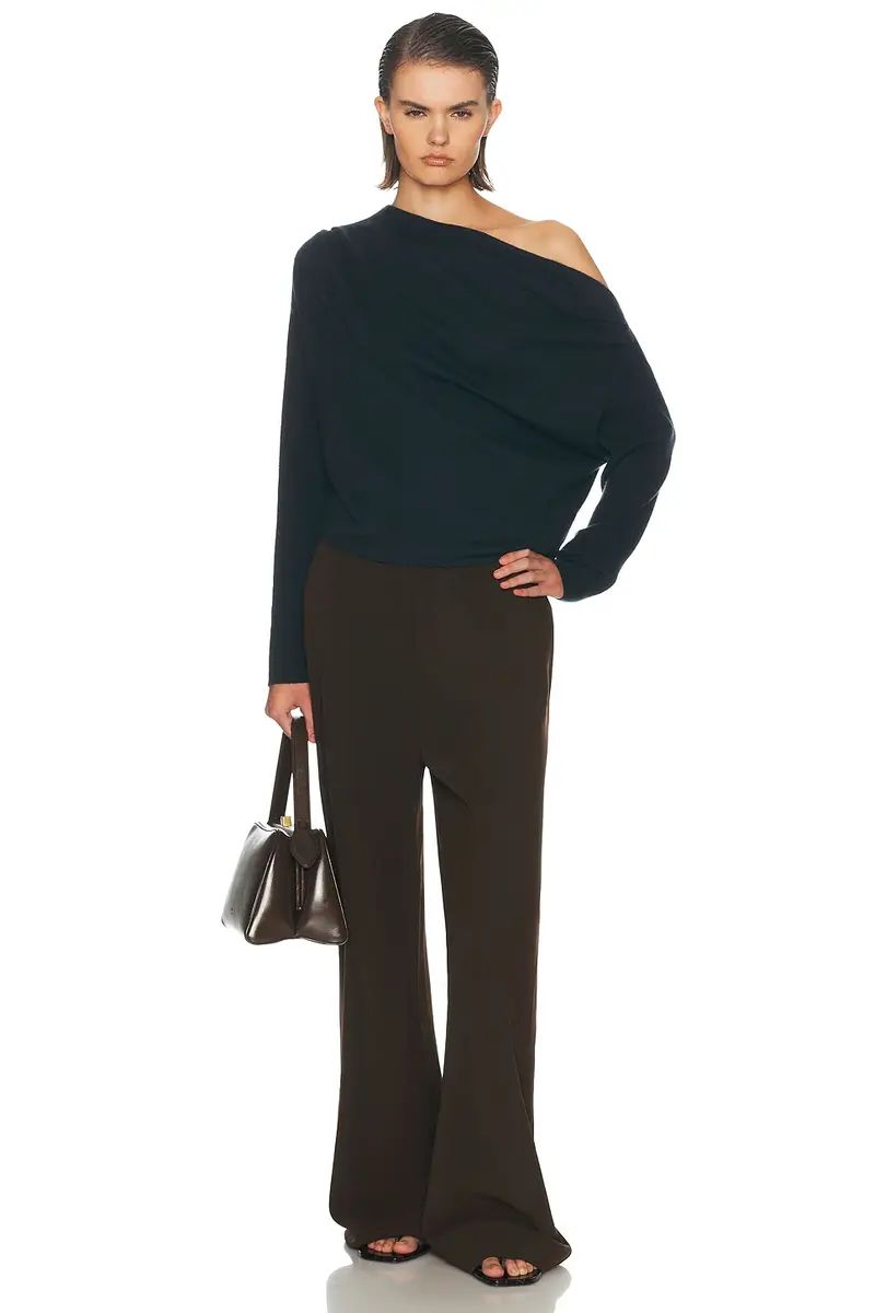 THE SEI Long Sleeve Asymmetric Drape Sweater | Thumbnail 5
