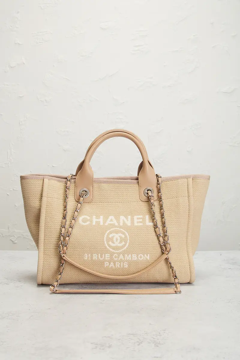 Chanel Chanel Small Deauville Tote Bag | Thumbnail 2 Chanel Chanel Small Deauville Tote Bag | Thumbnail 2