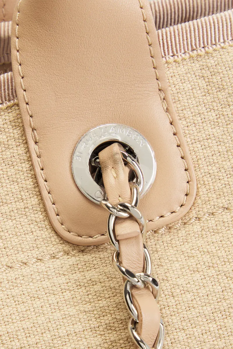 Chanel Chanel Small Deauville Tote Bag | Thumbnail 6 Chanel Chanel Small Deauville Tote Bag | Thumbnail 6
