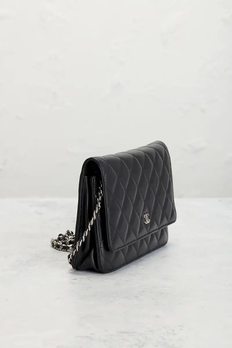 Chanel Chanel Lambskin Classic Wallet On Chain | Thumbnail 4