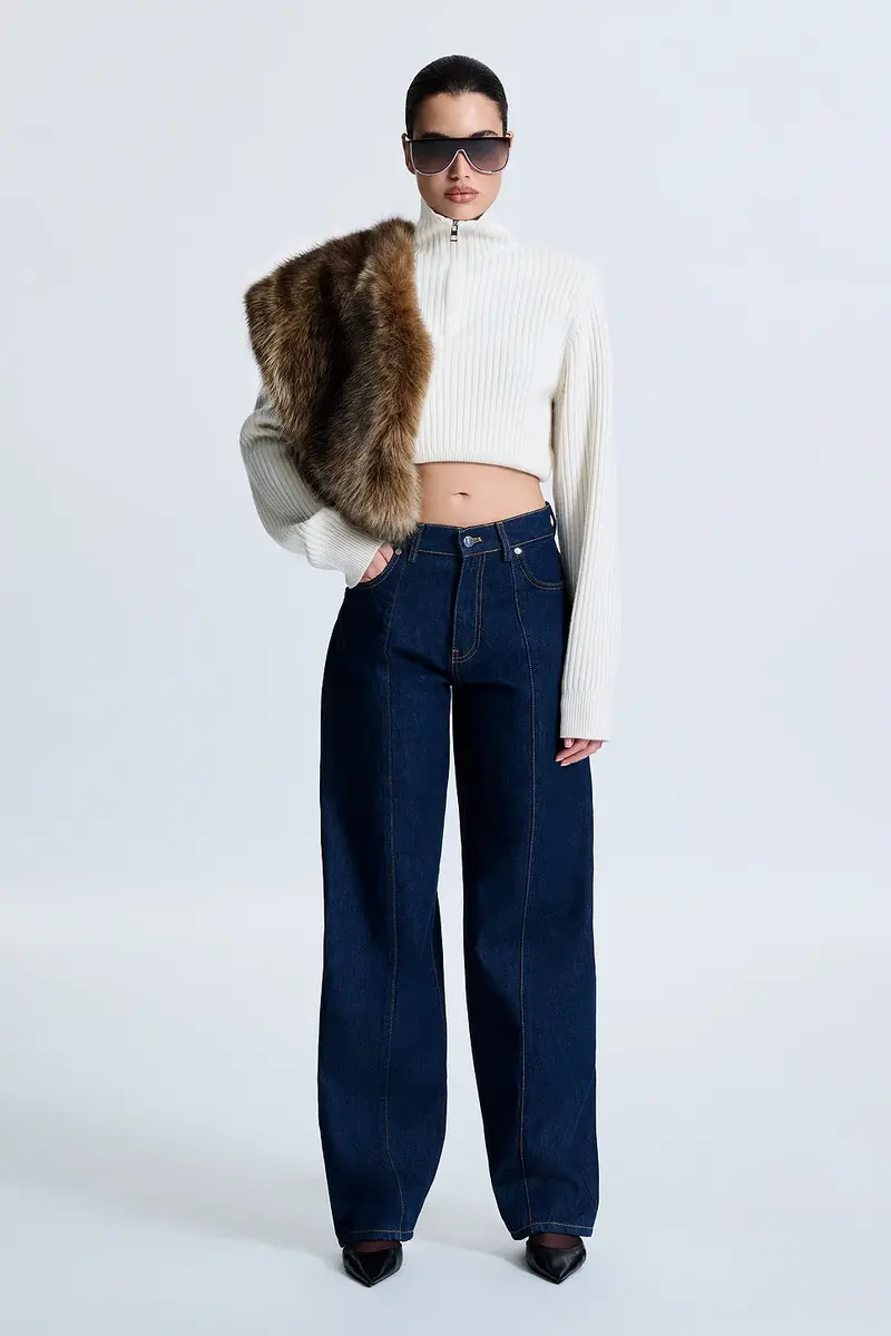 REVOLVE LOS ANGELES Elyonne Faux Fur Shawl | Thumbnail 4