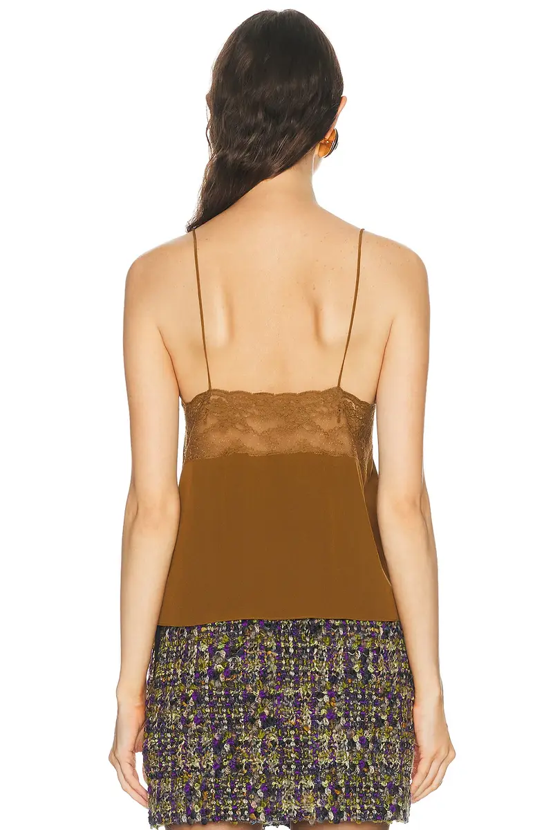 Saint Laurent Lace Trimmed Cami Top | Thumbnail 3 Saint Laurent Lace Trimmed Cami Top | Thumbnail 3