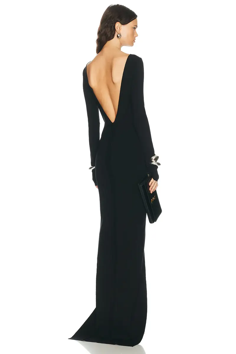Rick Owens Long Sleeve Maxi Dress | Thumbnail 3 Rick Owens Long Sleeve Maxi Dress | Thumbnail 3