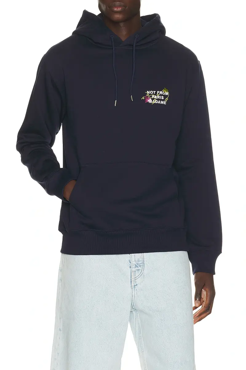 Drôle de Monsieur Vine Embroidered Slogan Hoodie | Thumbnail 2 Drôle de Monsieur Vine Embroidered Slogan Hoodie | Thumbnail 2