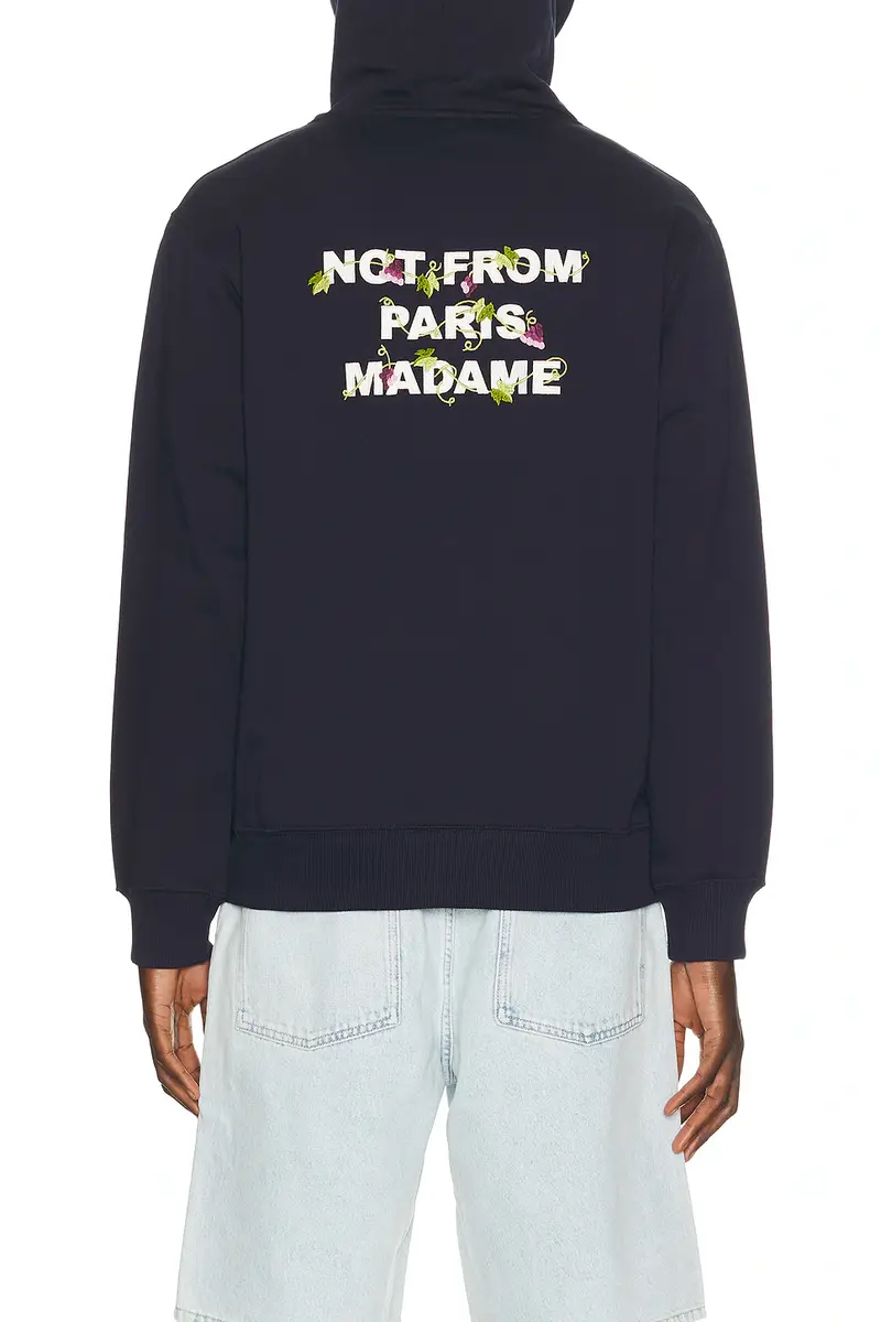 Drôle de Monsieur Vine Embroidered Slogan Hoodie | Thumbnail 3 Drôle de Monsieur Vine Embroidered Slogan Hoodie | Thumbnail 3