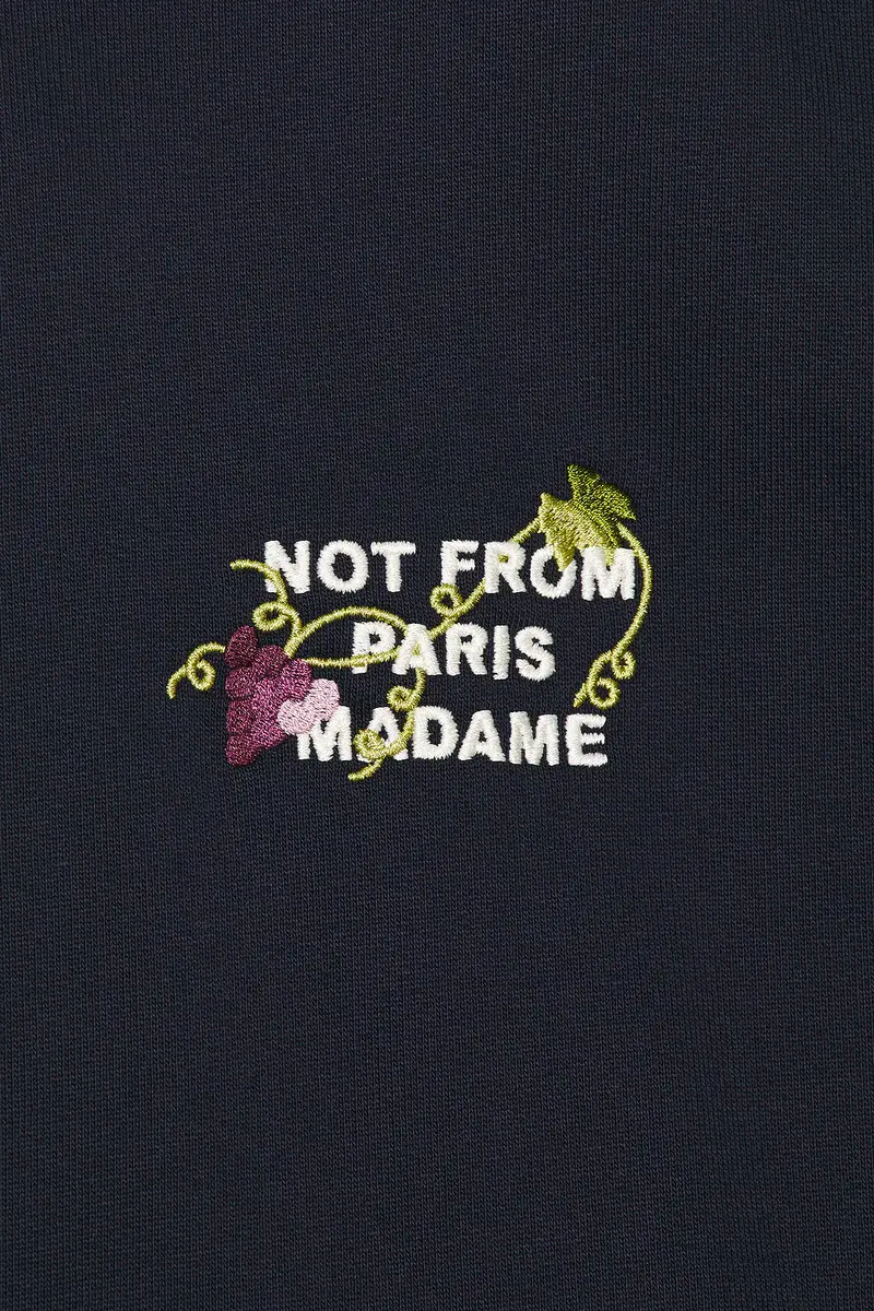 Drôle de Monsieur Vine Embroidered Slogan Hoodie | Thumbnail 6 Drôle de Monsieur Vine Embroidered Slogan Hoodie | Thumbnail 6