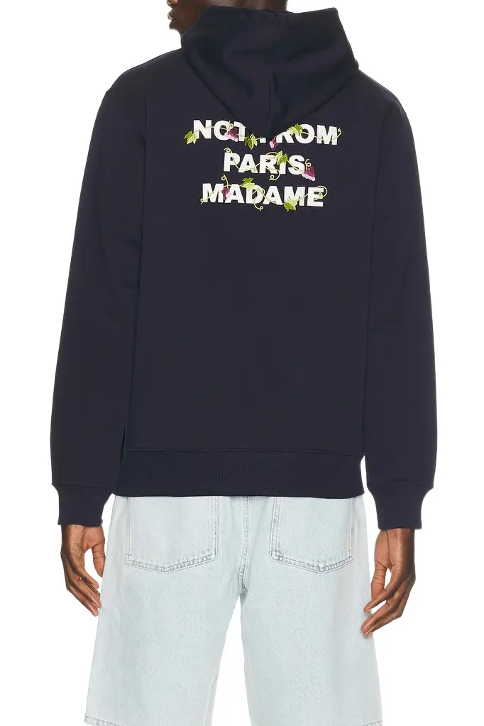 Vine Embroidered Slogan Hoodie Vine Embroidered Slogan Hoodie