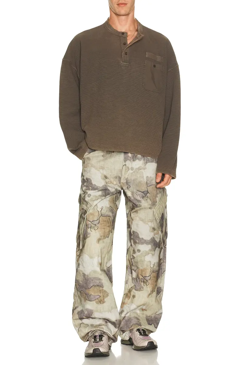 Represent Henley Sweatshirt | Thumbnail 3 Represent Henley Sweatshirt | Thumbnail 3