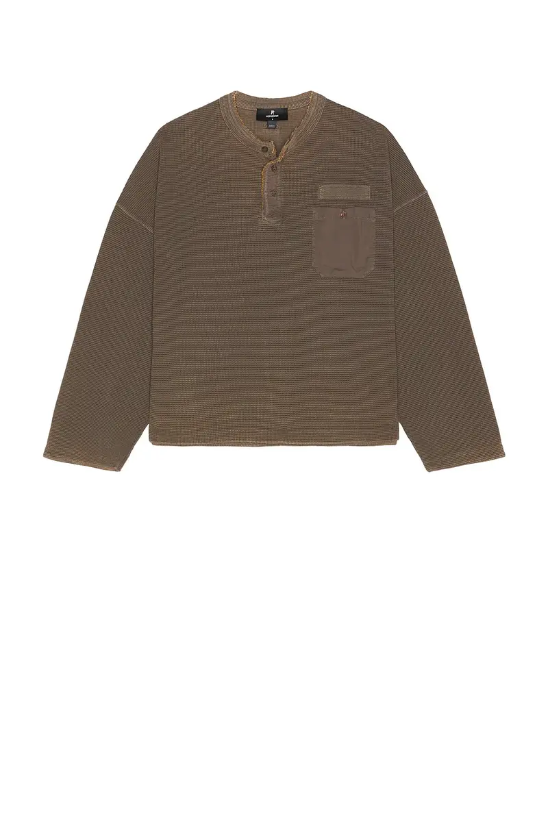 Represent Henley Sweatshirt | Thumbnail 4 Represent Henley Sweatshirt | Thumbnail 4