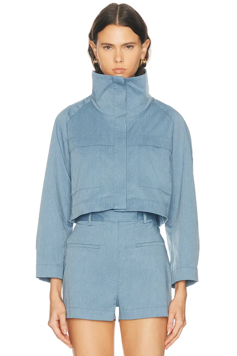 Matthew Bruch Funnel Neck Swing Jacket | Thumbnail 2 Matthew Bruch Funnel Neck Swing Jacket | Thumbnail 2