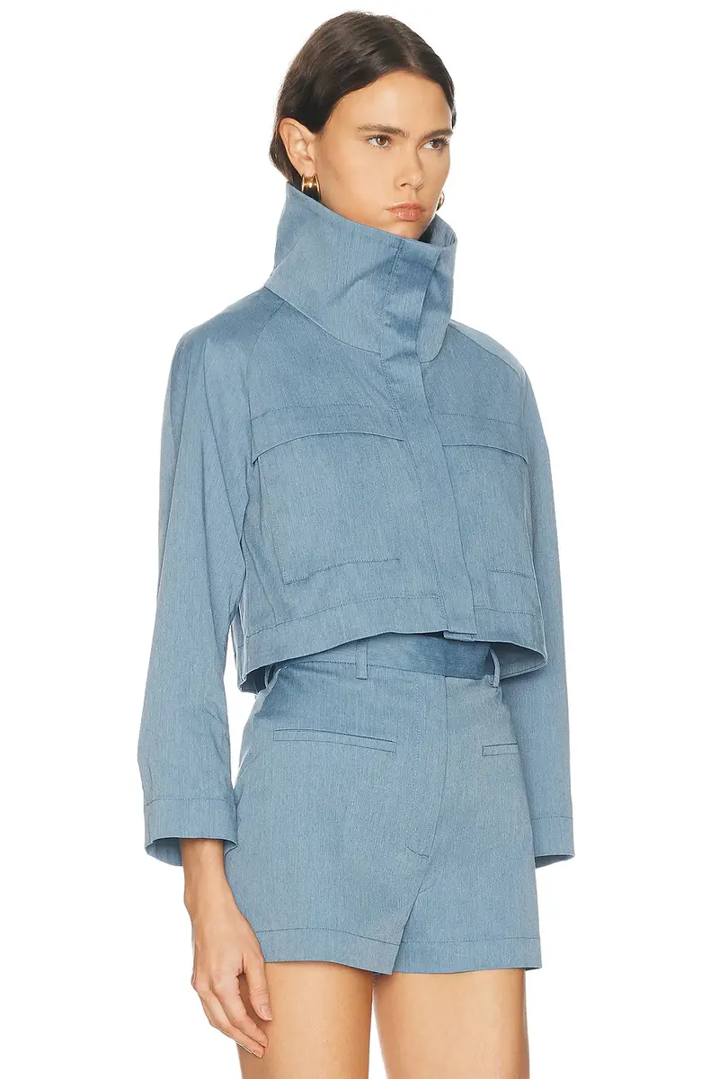 Matthew Bruch Funnel Neck Swing Jacket | Thumbnail 3 Matthew Bruch Funnel Neck Swing Jacket | Thumbnail 3