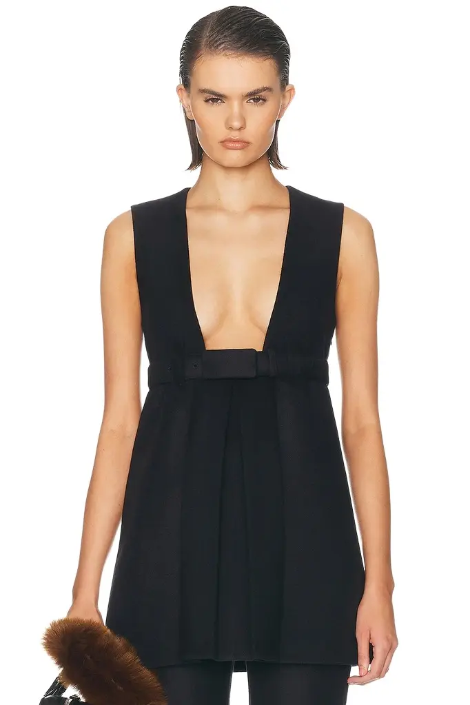 Miu Miu Lana Double Cerata Top