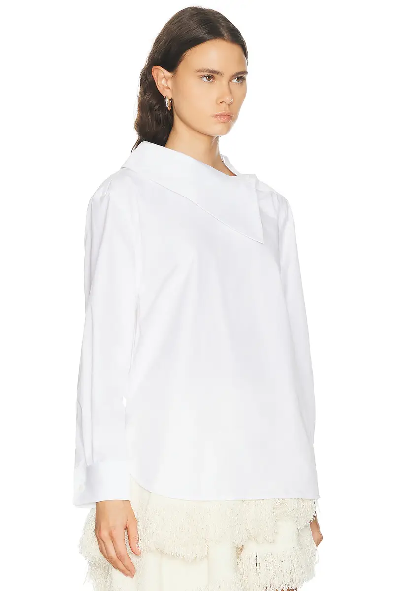 Bottega Veneta High Neck Poplin Shirt | Thumbnail 2 Bottega Veneta High Neck Poplin Shirt | Thumbnail 2