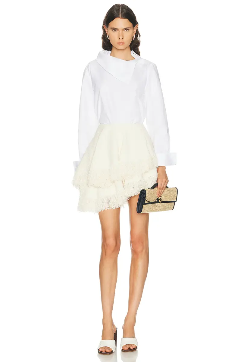Bottega Veneta High Neck Poplin Shirt | Thumbnail 5 Bottega Veneta High Neck Poplin Shirt | Thumbnail 5