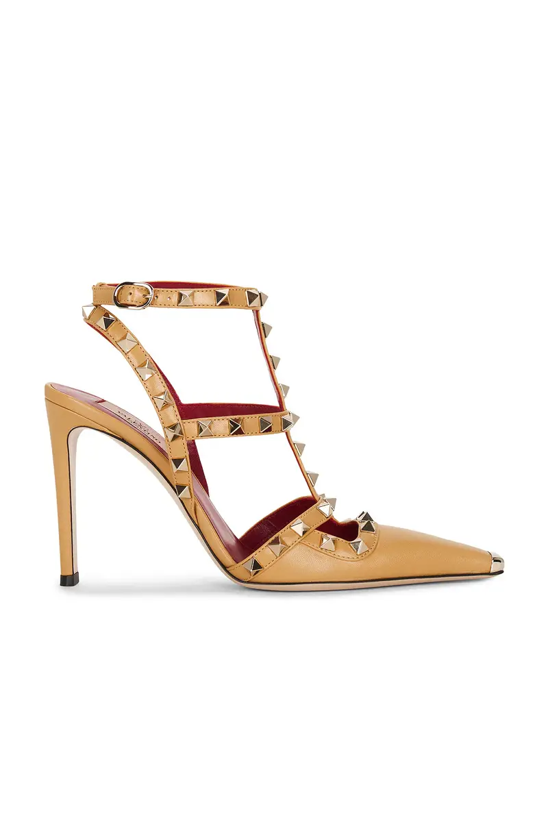 Valentino Garavani Rockstud Ankle Strap Pump