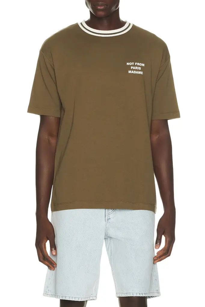 Drôle de Monsieur Sport Slogan Tee Shirt