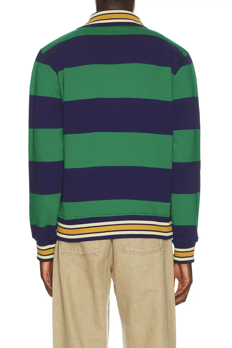 Drôle de Monsieur Drole Embroidered Stripes Polo | Thumbnail 2 Drôle de Monsieur Drole Embroidered Stripes Polo | Thumbnail 2