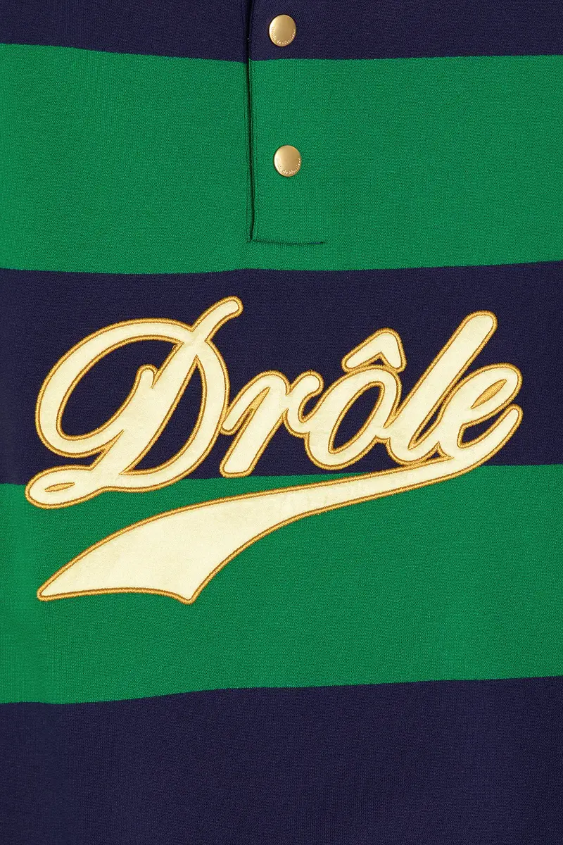Drôle de Monsieur Drole Embroidered Stripes Polo | Thumbnail 5 Drôle de Monsieur Drole Embroidered Stripes Polo | Thumbnail 5