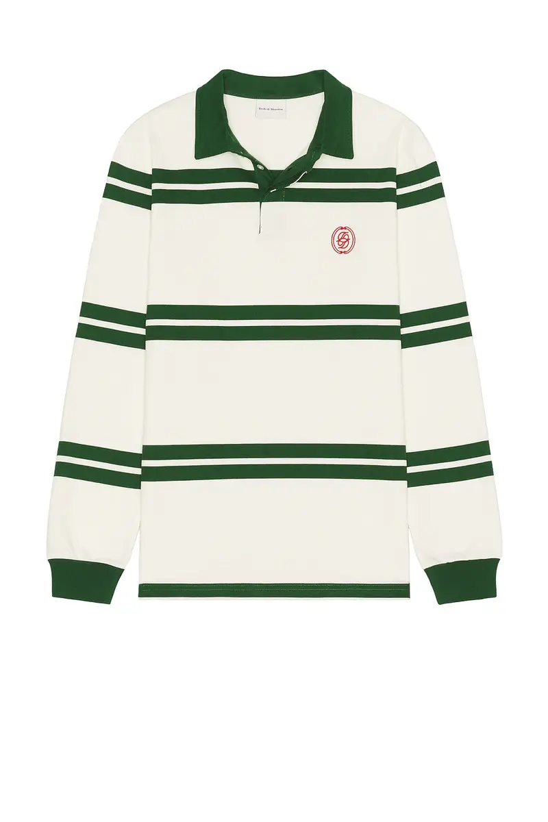 Drôle de Monsieur D Ornament Striped Polo | Thumbnail 4 Drôle de Monsieur D Ornament Striped Polo | Thumbnail 4