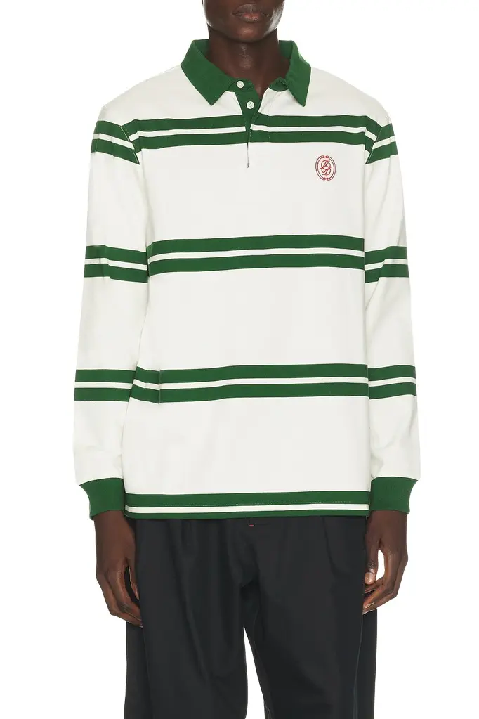 D Ornament Striped Polo D Ornament Striped Polo