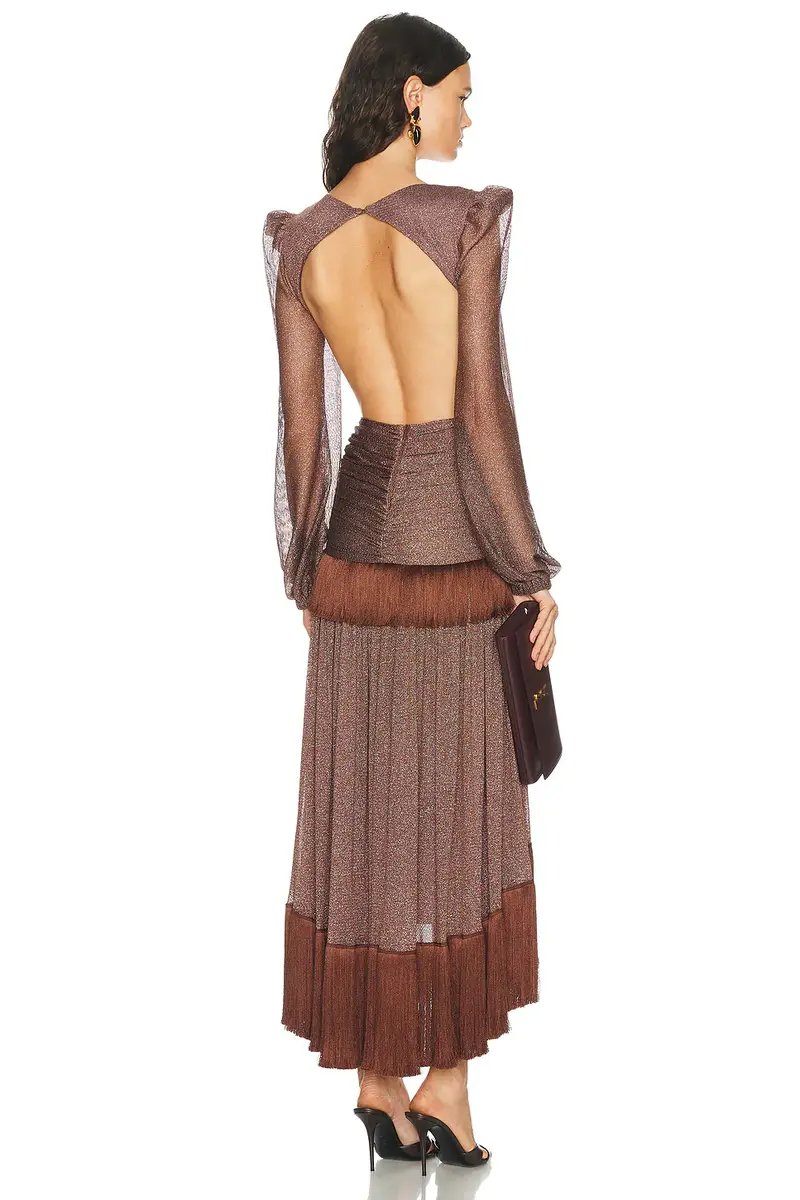 PatBo Alicia Tulle Long Dress | Thumbnail 3