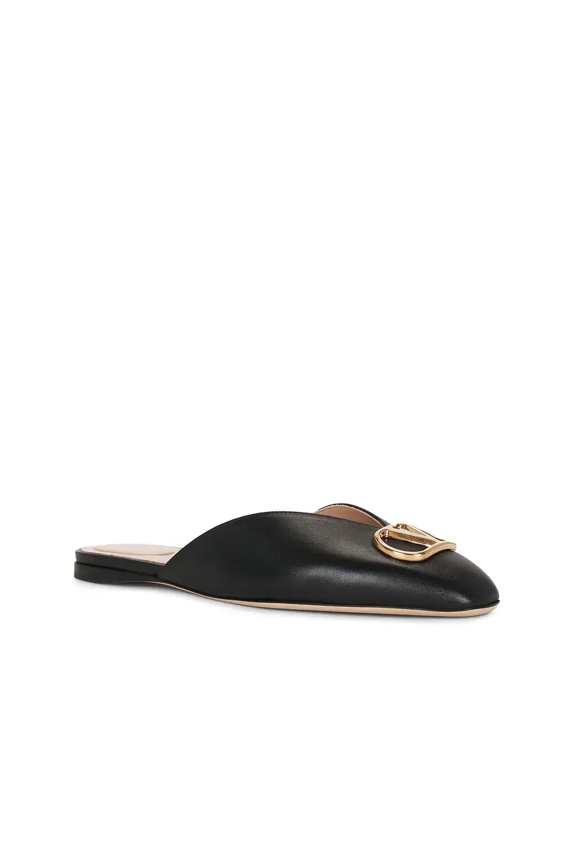 Valentino Garavani V Logo Signature Nappa Mule Flat | Thumbnail 2 Valentino Garavani V Logo Signature Nappa Mule Flat | Thumbnail 2