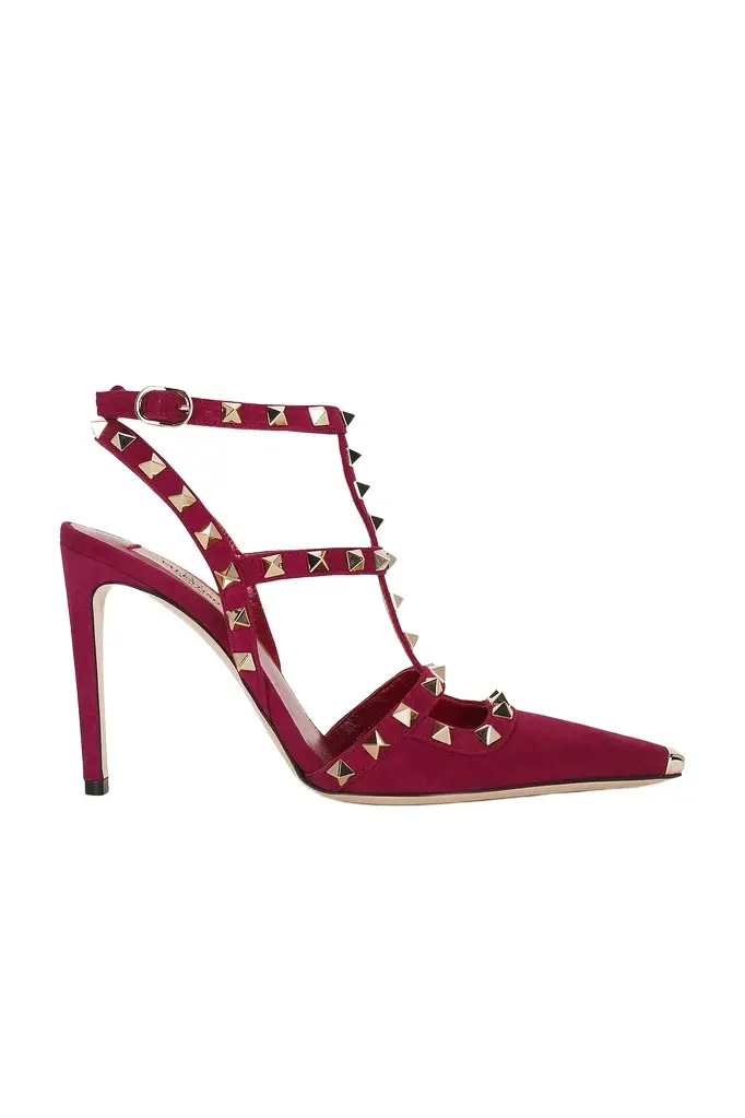 Valentino Garavani Rockstud Ankle Strap Pump