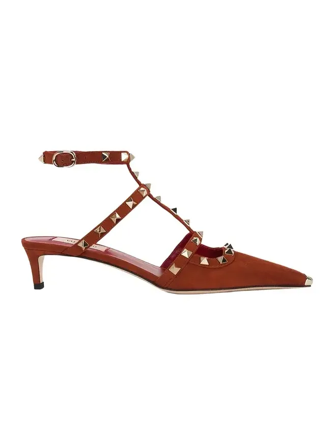 Rockstud Ankle Strap Kitten Heel Rockstud Ankle Strap Kitten Heel