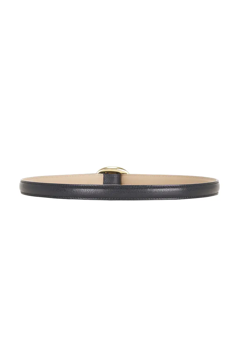 Saint Laurent Fine Ceinture Reversible Boucle Ovale Belt | Thumbnail 2