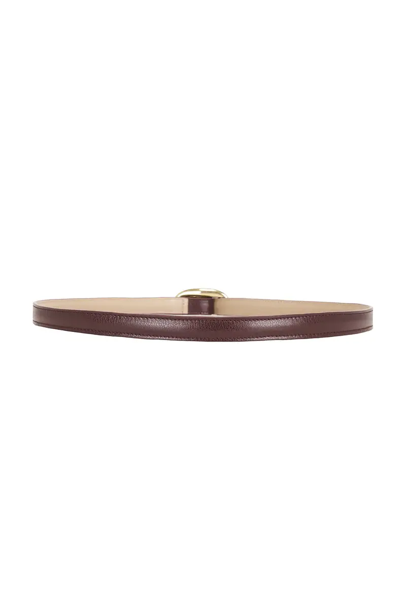 Saint Laurent Fine Ceinture Reversible Boucle Ovale Belt | Thumbnail 2