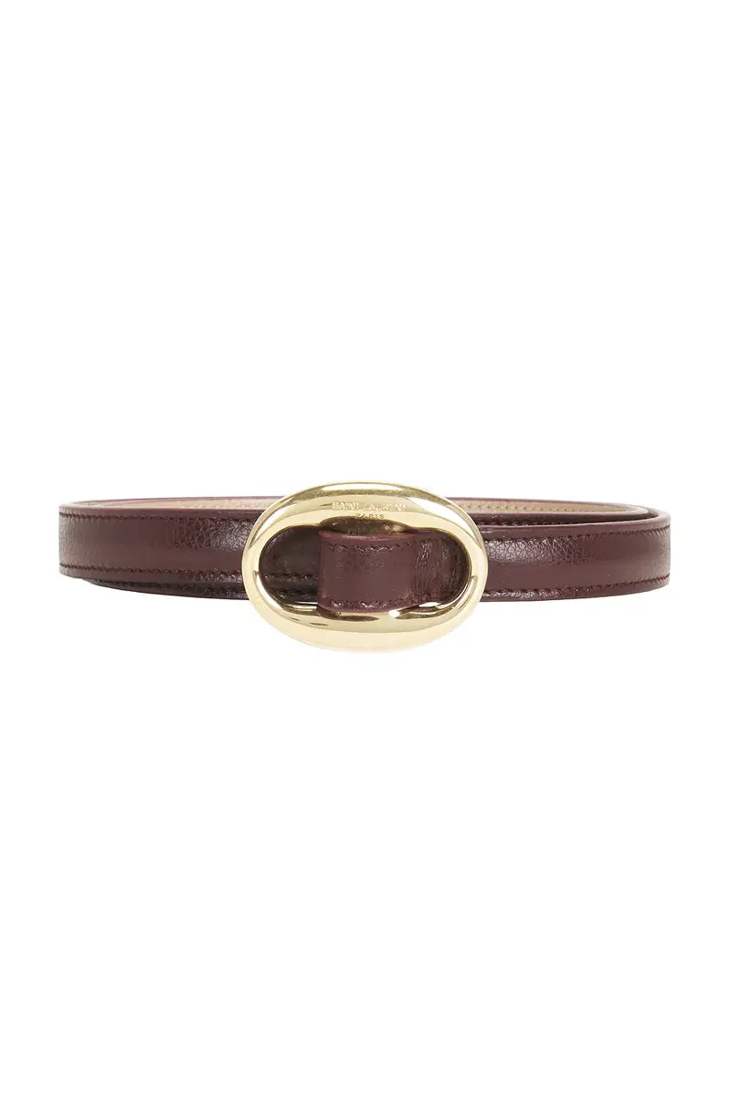 Saint Laurent Fine Ceinture Reversible Boucle Ovale Belt | Thumbnail 3