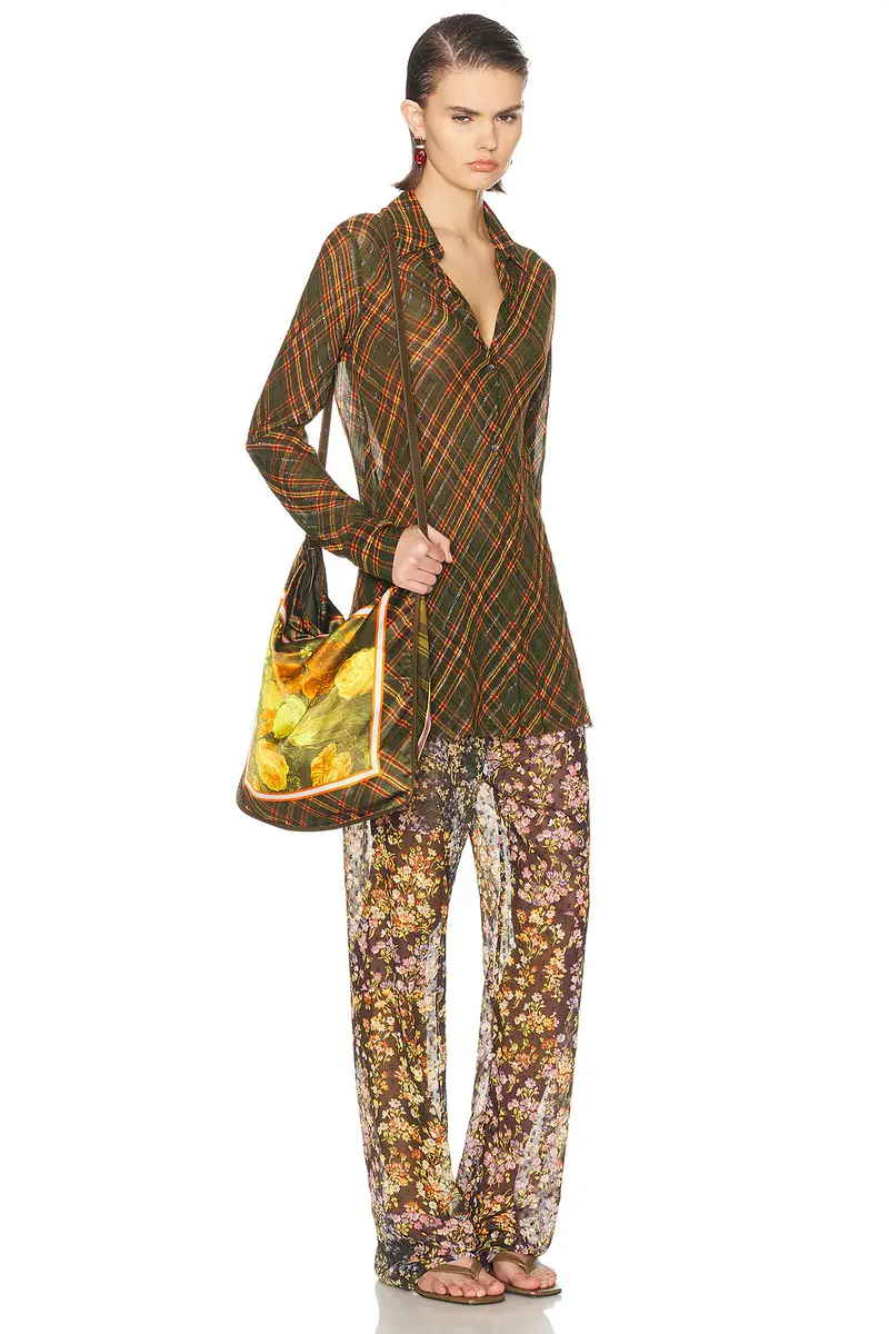 Dries Van Noten Medium Scarf Print Shoulder Bag | Thumbnail 2 Dries Van Noten Medium Scarf Print Shoulder Bag | Thumbnail 2