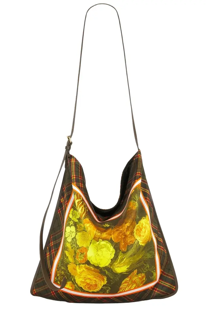 Medium Scarf Print Shoulder Bag Medium Scarf Print Shoulder Bag