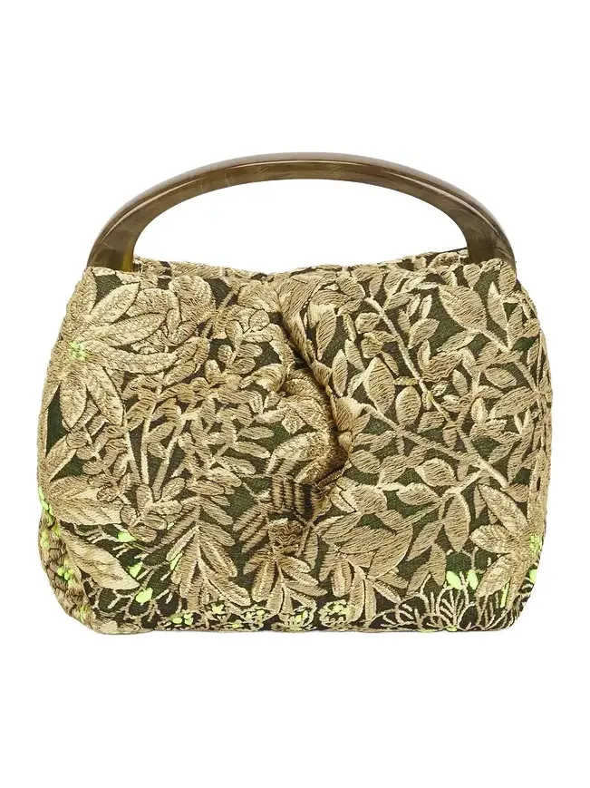 Dries Van Noten Small Resin Handle Fold And Crossbody Bag