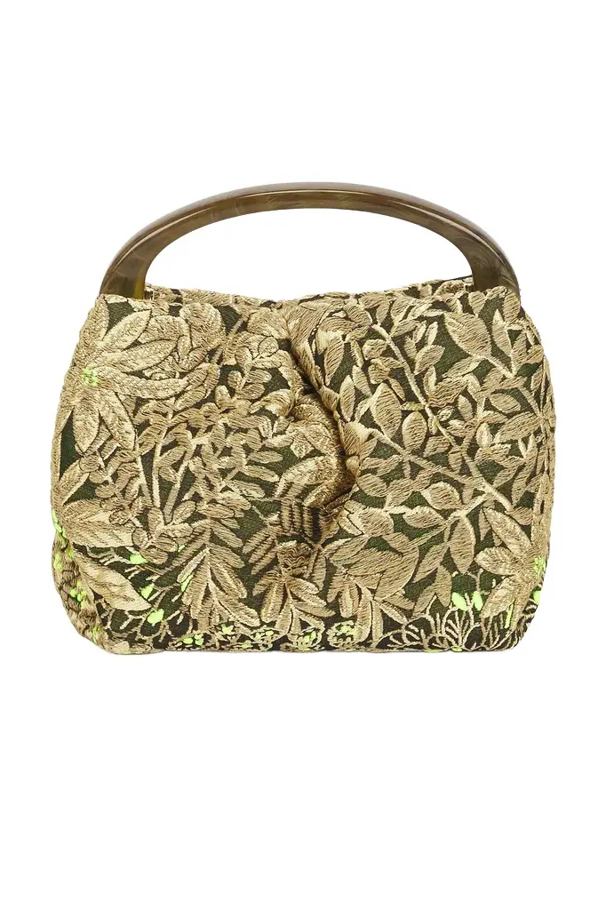 Dries Van Noten Small Resin Handle Fold And Crossbody Bag