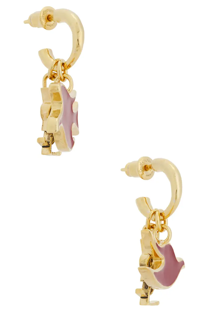 Saint Laurent Flat Dove Charm Earrings | Thumbnail 4