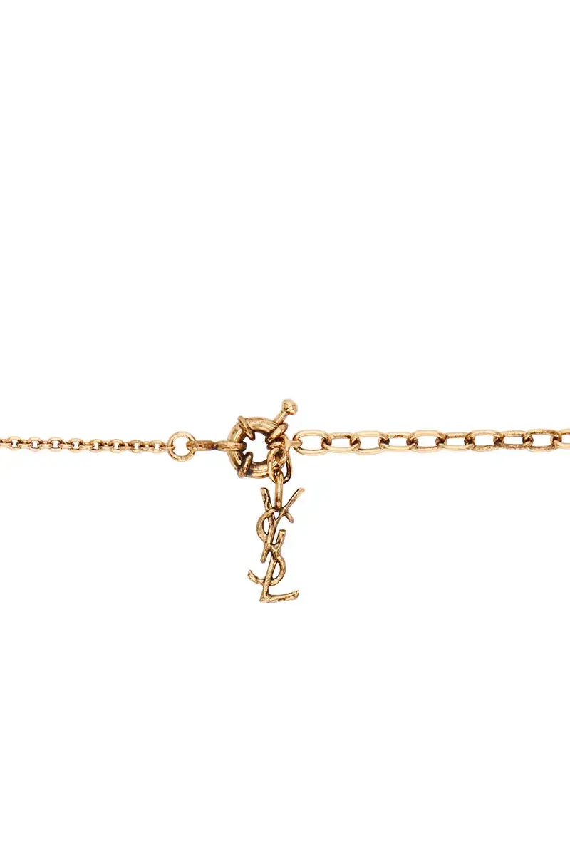 Saint Laurent YSL & Heart Necklace | Thumbnail 4