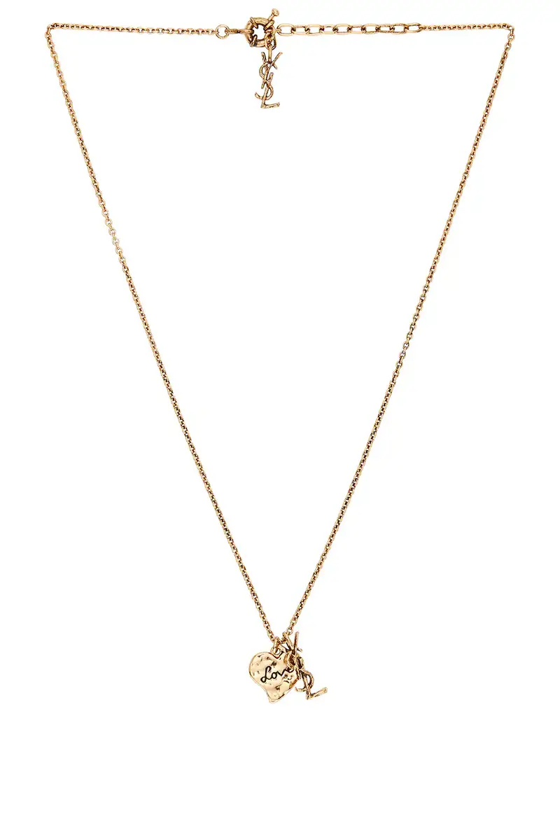 YSL & Heart Necklace