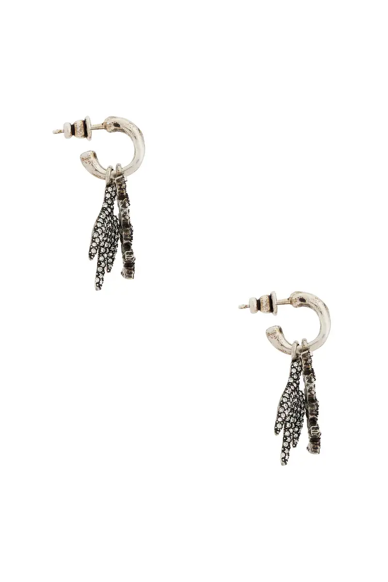 Saint Laurent Bo Charms Colombes Earrings | Thumbnail 3 Saint Laurent Bo Charms Colombes Earrings | Thumbnail 3