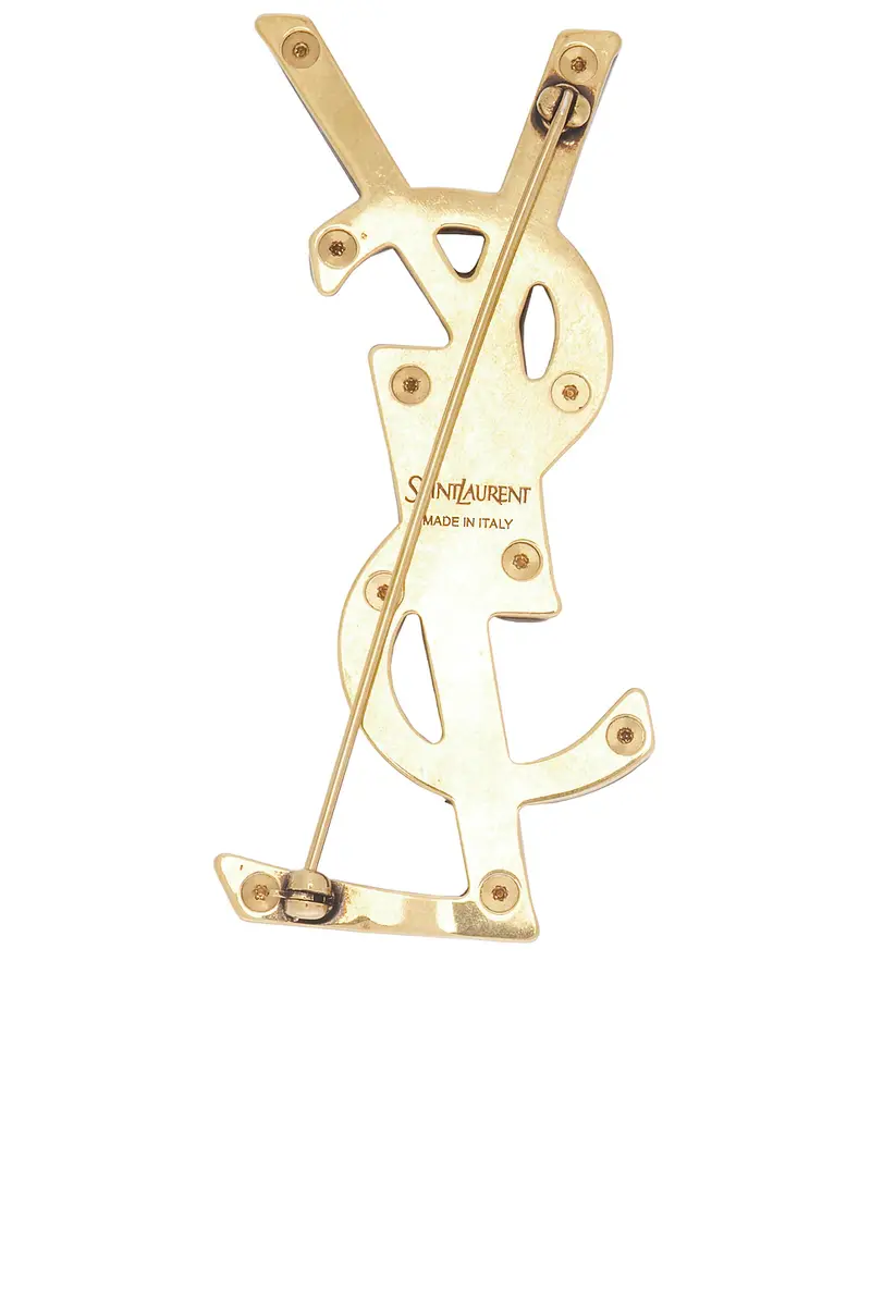 Saint Laurent YSL Wrap Brooch | Thumbnail 3 Saint Laurent YSL Wrap Brooch | Thumbnail 3
