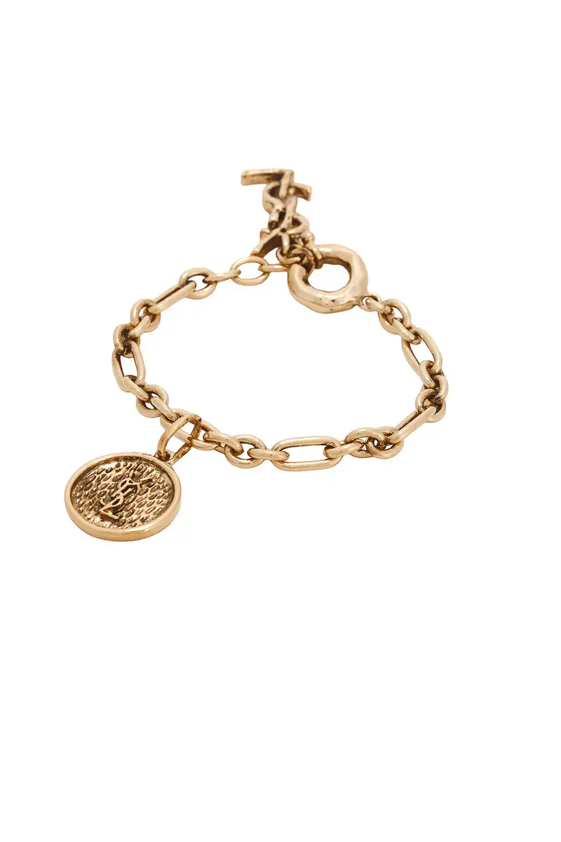 Saint Laurent YSL Medal Bracelet