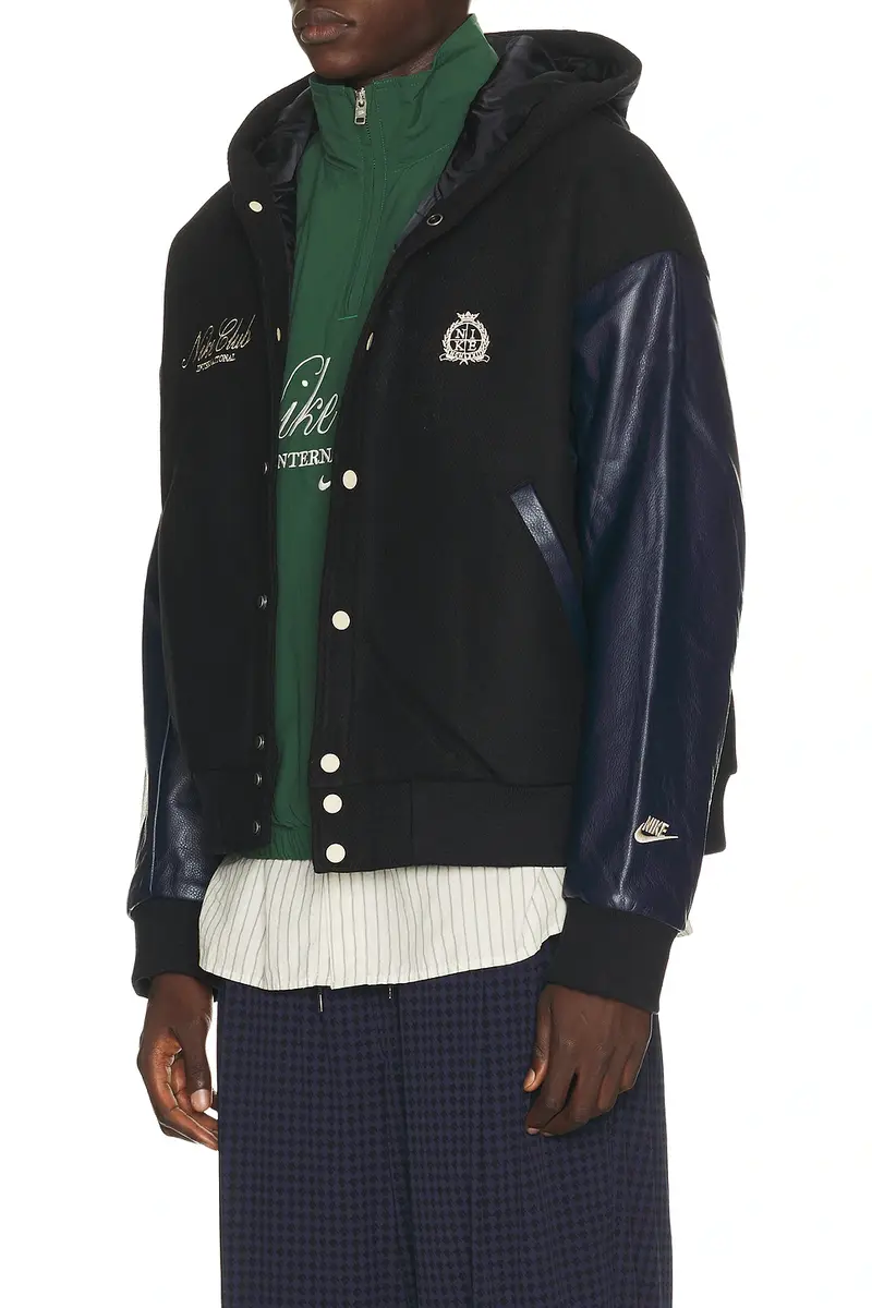 Nike Club Wool Varsity Jacket | Thumbnail 2 Nike Club Wool Varsity Jacket | Thumbnail 2
