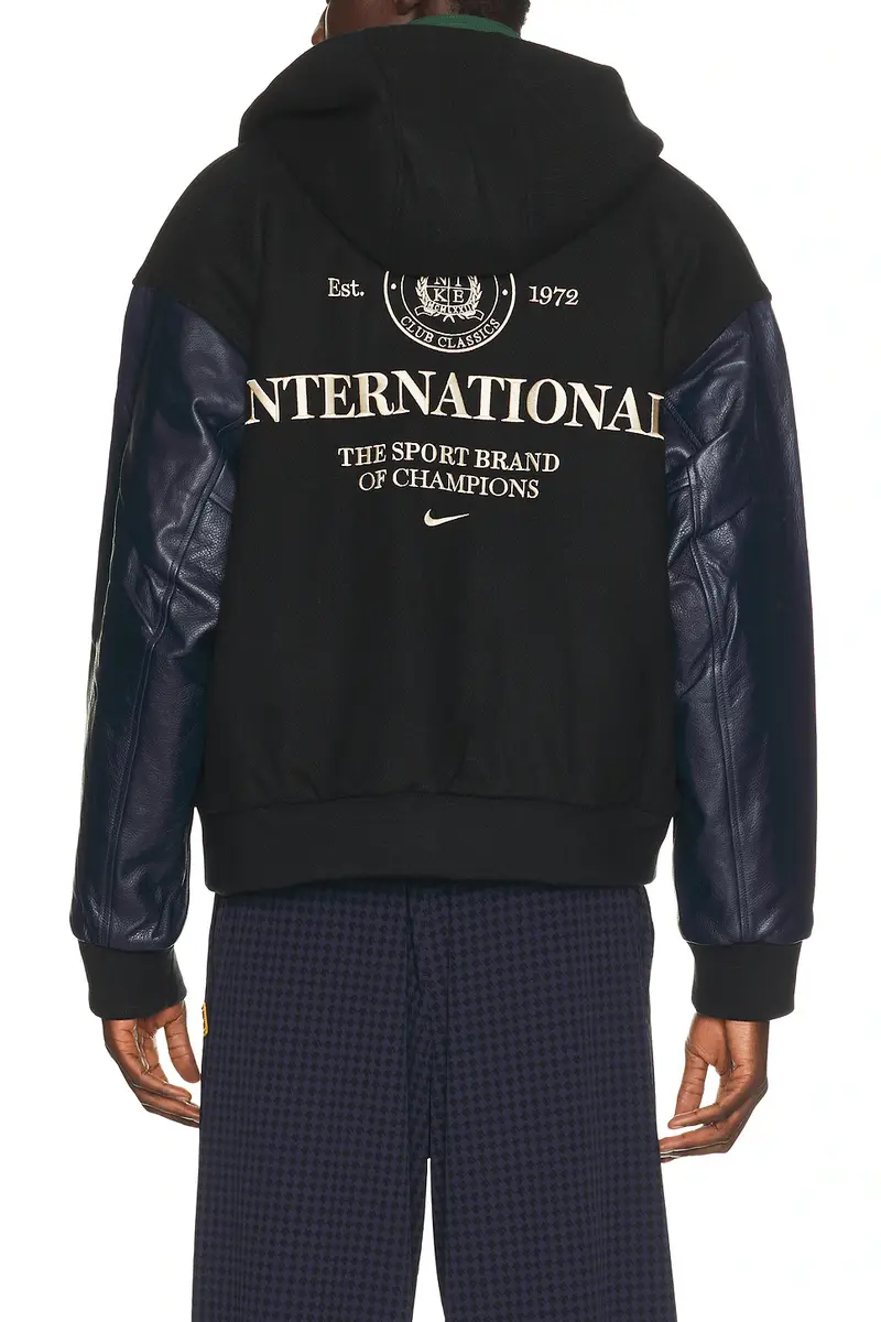 Nike Club Wool Varsity Jacket | Thumbnail 3 Nike Club Wool Varsity Jacket | Thumbnail 3