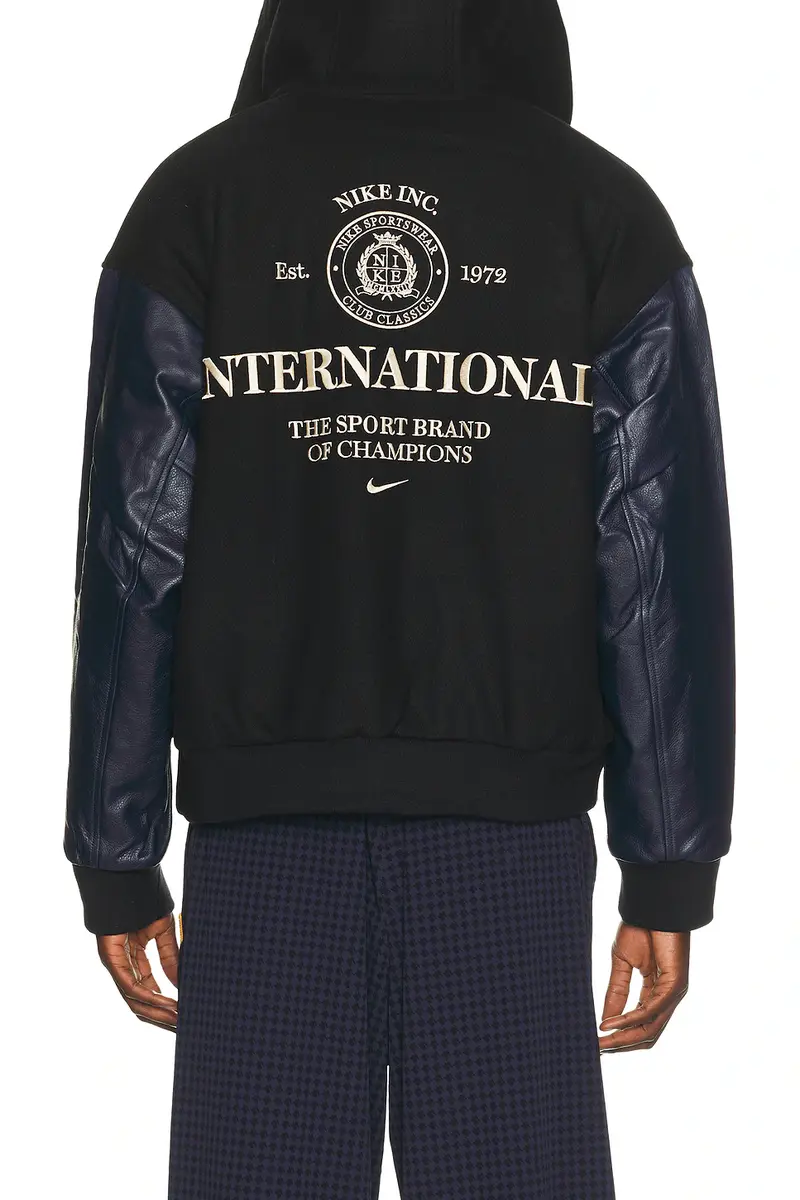 Nike Club Wool Varsity Jacket | Thumbnail 4 Nike Club Wool Varsity Jacket | Thumbnail 4
