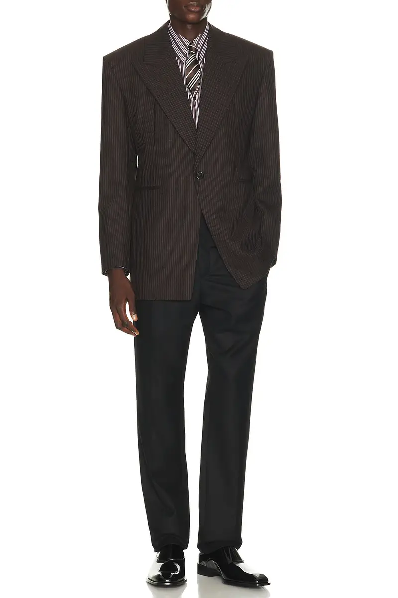 Saint Laurent Tapered Tailored Trousers | Thumbnail 4 Saint Laurent Tapered Tailored Trousers | Thumbnail 4