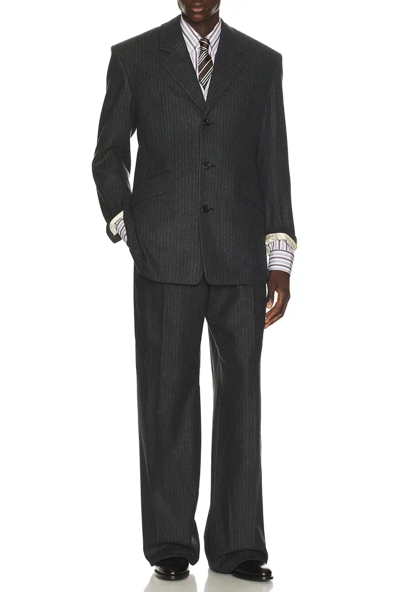 Saint Laurent Straight Leg Tailored Trousers | Thumbnail 4 Saint Laurent Straight Leg Tailored Trousers | Thumbnail 4