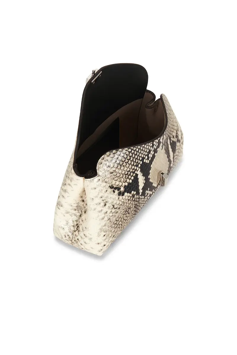 TOTEME Mini T-Lock Python Embossed Clutch | Thumbnail 5 TOTEME Mini T-Lock Python Embossed Clutch | Thumbnail 5