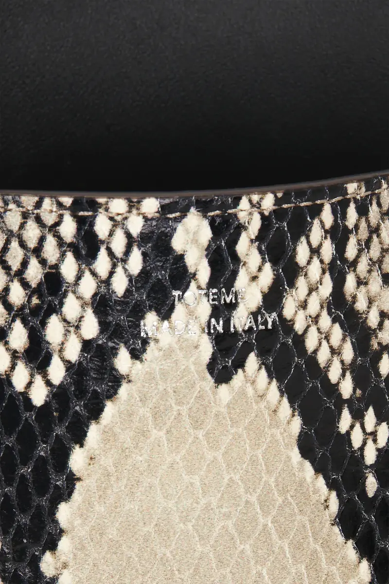 TOTEME Mini T-Lock Python Embossed Clutch | Thumbnail 6 TOTEME Mini T-Lock Python Embossed Clutch | Thumbnail 6