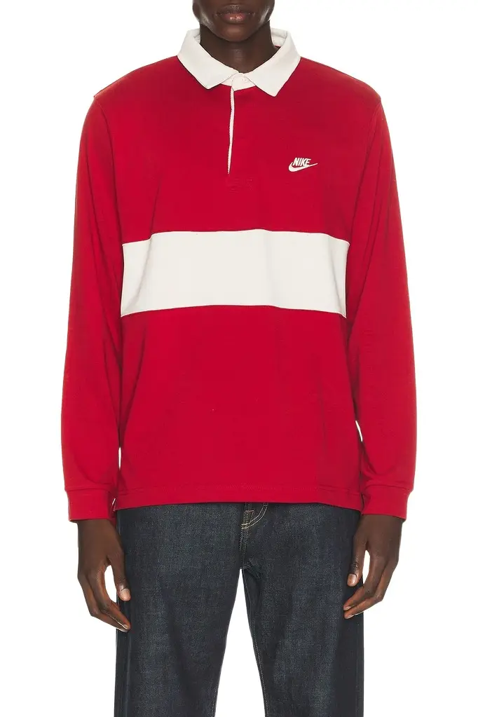 Nike Club Long Sleeve Rugby Shirt