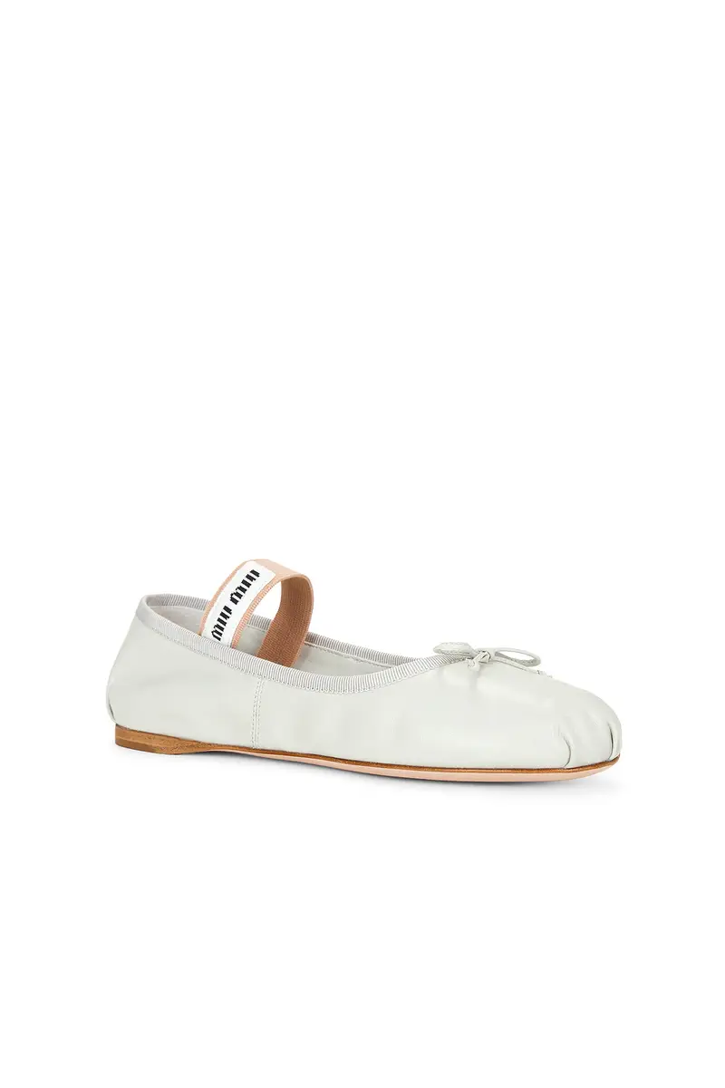 Miu Miu Capretto Ballerine Flat | Thumbnail 2